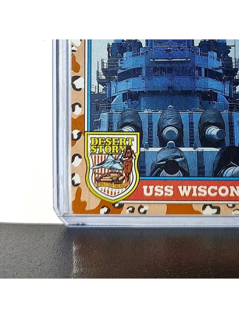 USS Wisconsin 1991 Topps Desert Storm #122 Card